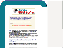 Tablet Screenshot of billys-rentacar.com